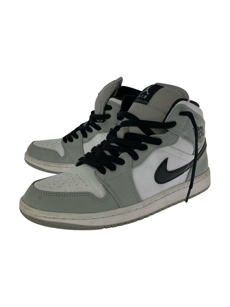NIKE スニーカー AIR JORDAN 1 MID SMOKE GREY (26.5cm)