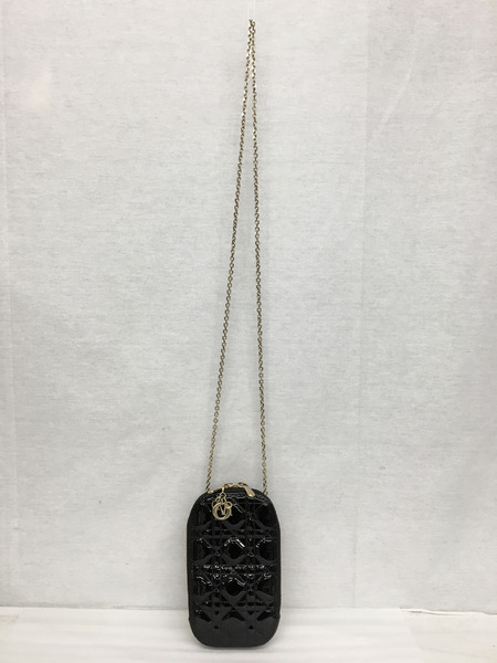 Dior カナージュ フォンホルダー パテントレザー