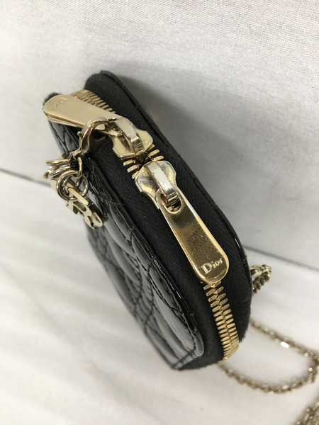 Dior カナージュ フォンホルダー パテントレザー