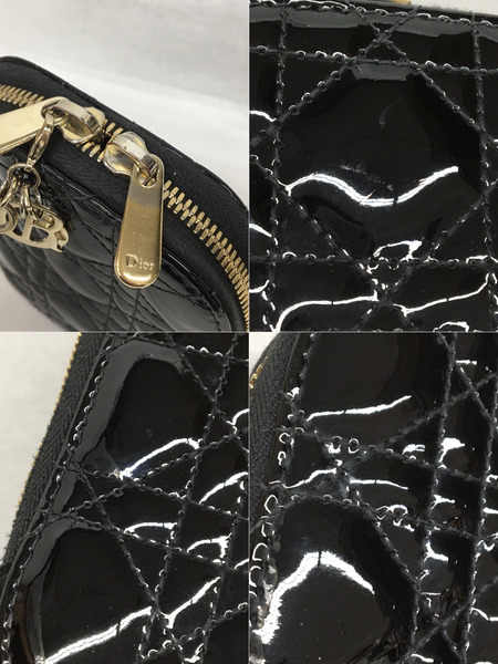 Dior カナージュ フォンホルダー パテントレザー