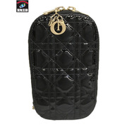 Dior カナージュ フォンホルダー パテントレザー