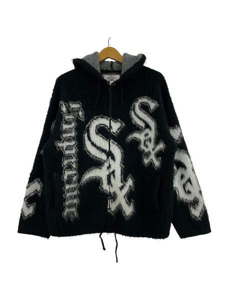 Supreme 25AW Chicago White Sox Zip Up Hooded Sweater S 黒[値下]