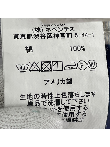 AIE 長袖シャツ セーラーカラーレースアップシャツ M