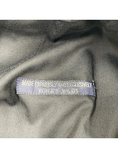 Yohji Yamamoto ウールギャバリブラップパンツ 1 ブラック HX-P02-140