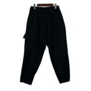 Yohji Yamamoto ウールギャバリブラップパンツ 1 ブラック HX-P02-140