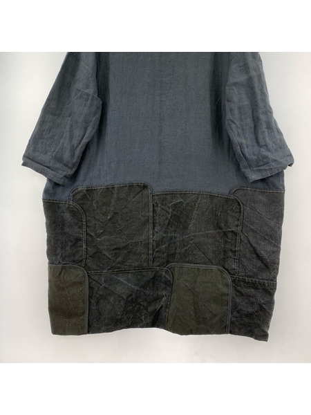 長袖ワンピース VINCENT JALBERT/リネンワンピース