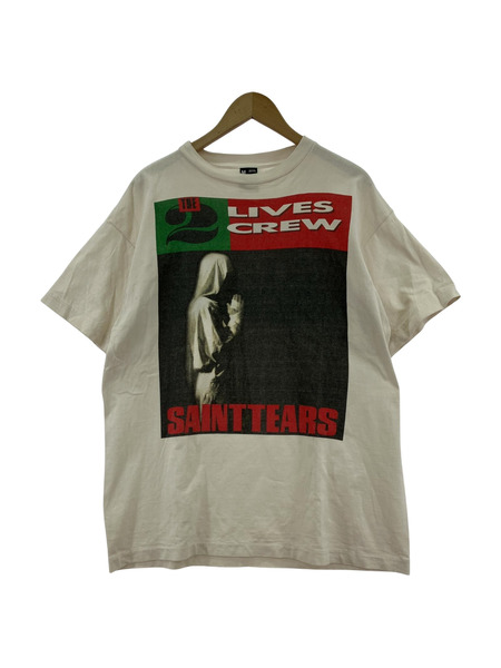SAINT MICHAEL 24SS DENIM TEARS LIVES CREW T-Shirt M 白