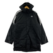adidas ジャケット 裏起毛 黒 (L)