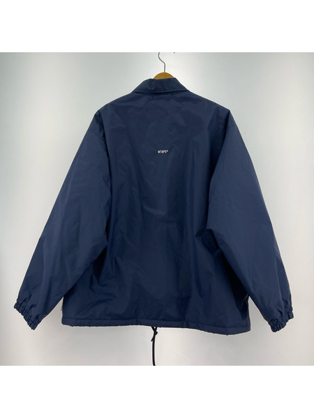 WTAPS ジャケット ナイロンコーチジャケット ネイビー 24aw