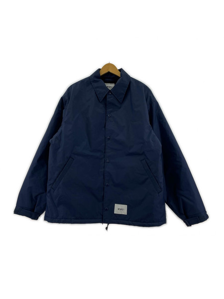 WTAPS ジャケット ナイロンコーチジャケット ネイビー 24aw