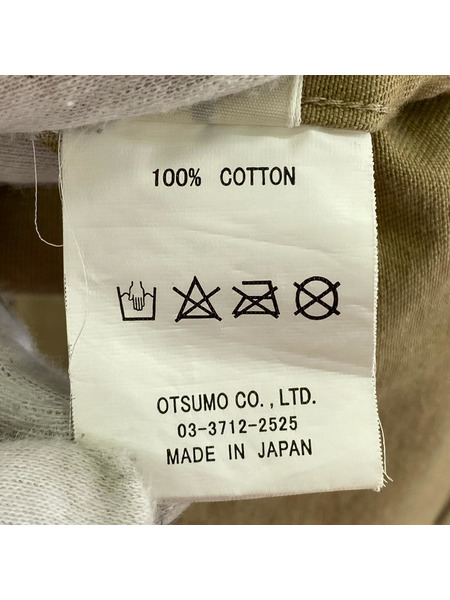 HUMAN MADE 長袖シャツ アヒルハート プリント ベージュ