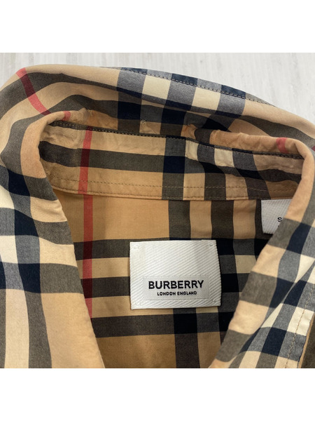 BURBERRY アームプリント ノヴァチェックシャツ S ベージュ 8029878/70C