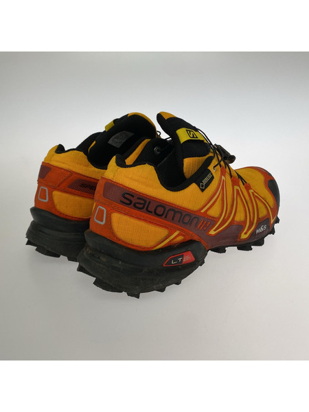 SALOMON スニーカー SPEEDCROSS 3 GORE-TEX 26.0cm オレンジ 黒