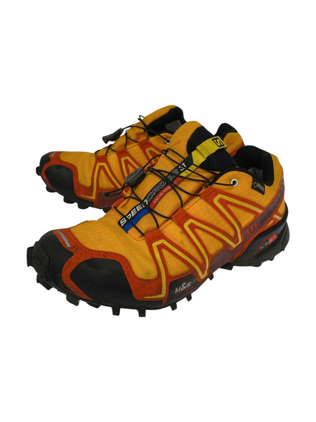 SALOMON スニーカー SPEEDCROSS 3 GORE-TEX 26.0cm オレンジ 黒