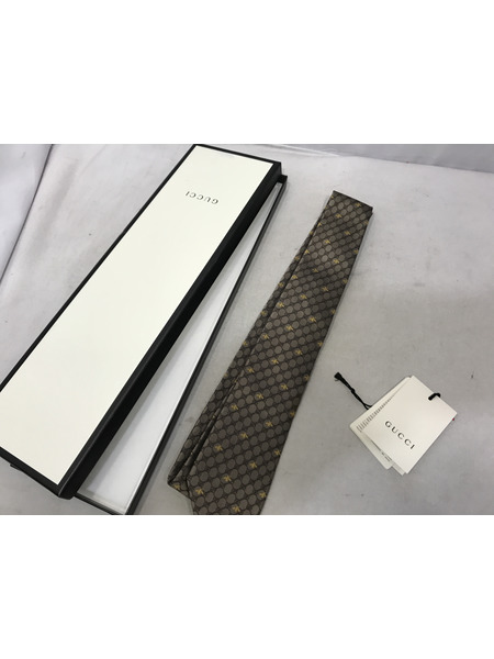 ラグ衣料その他 GUCCI ビー シルクタイ ベージュ 545078 4E002