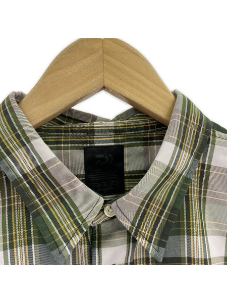DAIWA PIER39 TECH REGULAR COLLAR SHIRT チェックシャツ XL 緑