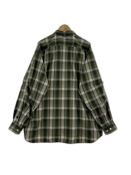 DAIWA PIER39 TECH REGULAR COLLAR SHIRT チェックシャツ XL 緑