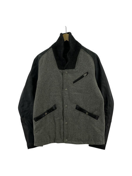 ブルゾン・ジャンパー SABLE CLUTCH  袖レザー ショールカラー スタジャン[値下]