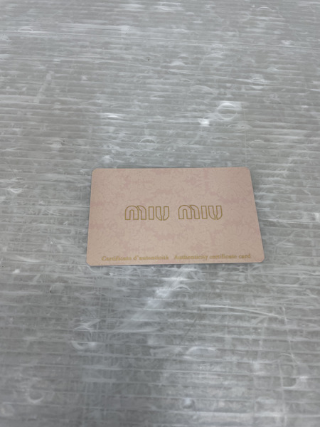 miumiu ラウンドジップ コインカードケース ピンク