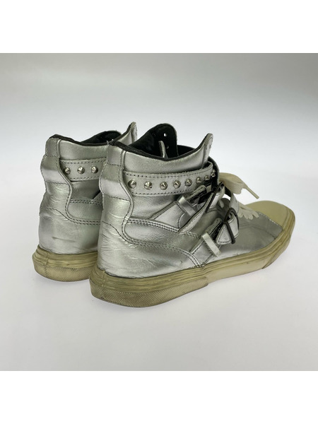 alfredoBANNISTER スニーカー スタッズハイカットスニーカー シルバーカラー