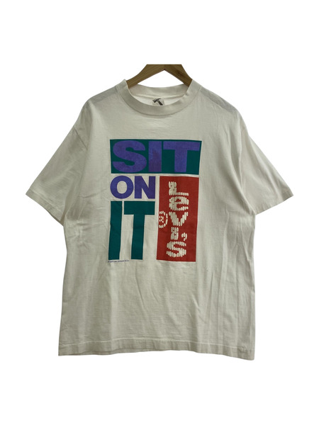 90s levis print s/s tee 白 M[値下]