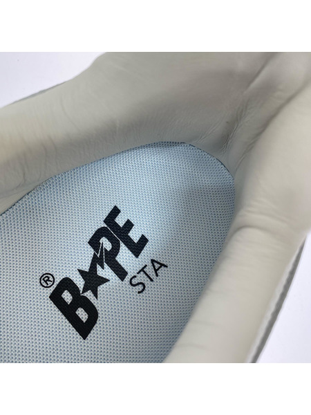 A BATHING APE 25AW BAPE STA LOW WHITE 30.0cm