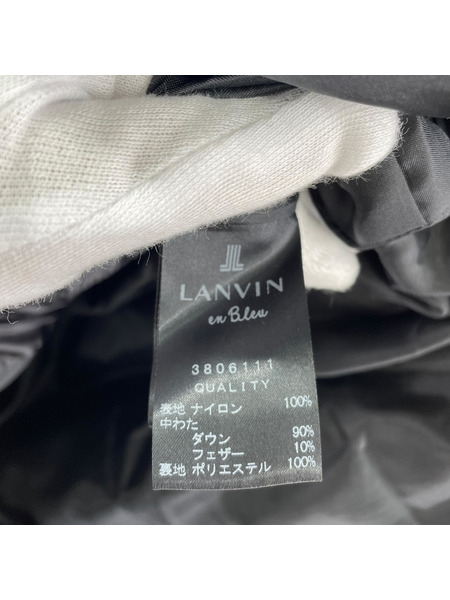 LANVIN ダウンジャケット フリルダウンコート (1)BLK