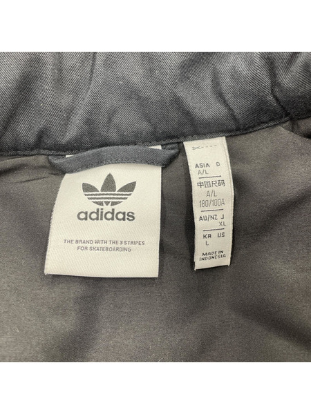 adidas ダウンジャケット 黒 (L)[値下]