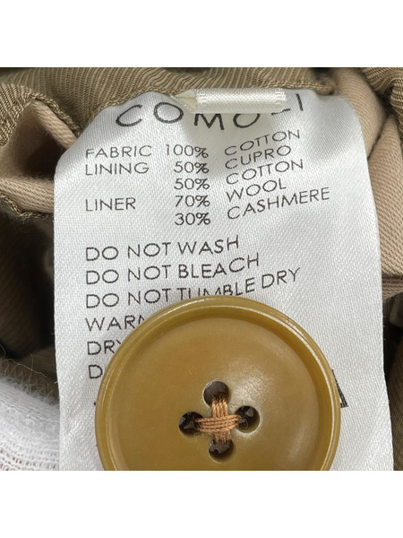 COMOLI テーラードジャケット・ブレザー 20AW コットンギャバトレンチコート 緑