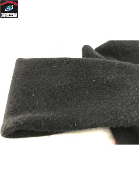 PRADA ファイヤー クルーネックニット 黒赤 (50) 18SS UMA110 S132