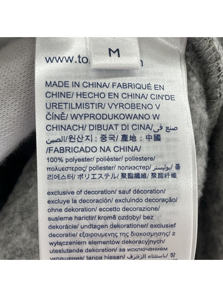 TOMMY HILFIGER 裏フリース ショールカラー ニットカーディガン グレー (M)[値下]
