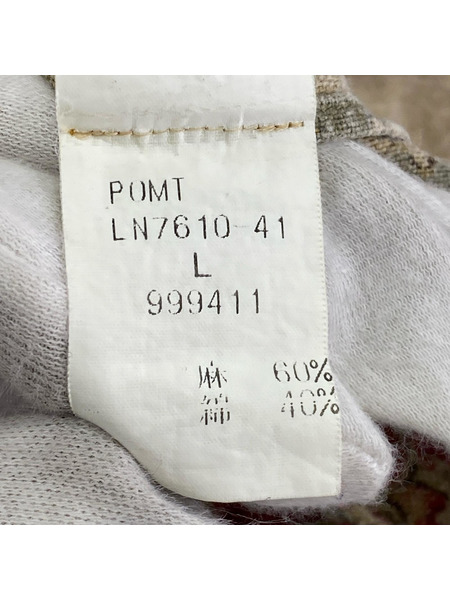 POLO RALPH LAUREN 半袖シャツ 90s/リネン混/オープンカラーシャツ