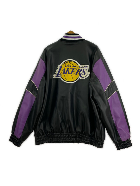 ジャケット NBA LAKERS PUレザースタジャン