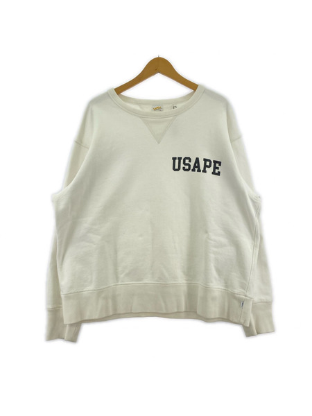 SAPeur スウェット・トレーナー USAPE L ホワイト
