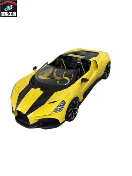 1/18スケールカー Bugatti Mistral Yellow 1/18