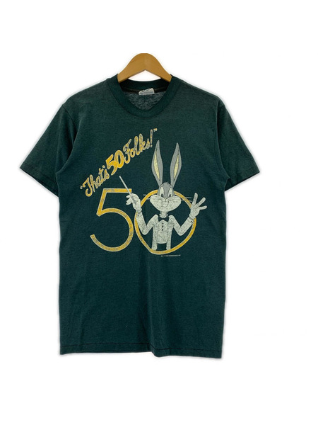 90s HANES LOONEY TUNES tee 黒 (M)