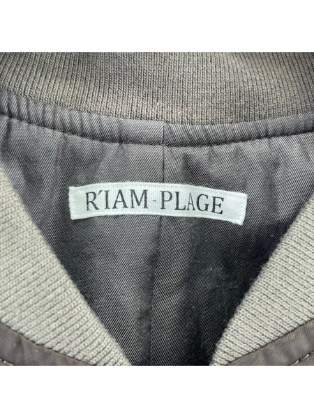 ジャケット RIAM-PLAGE ジップアップ ジャケット 茶 (36)