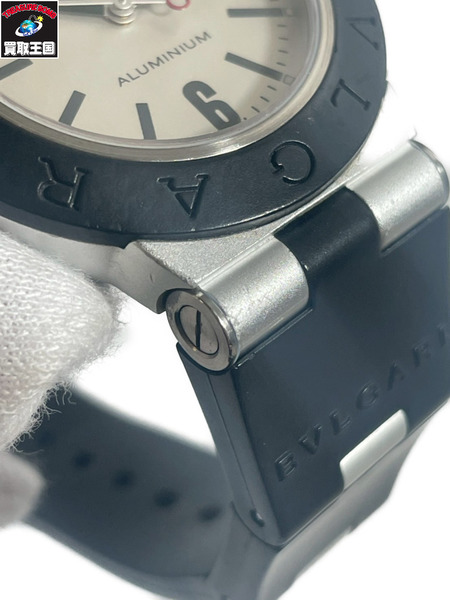 BVLGARI burugariメンズAT BVLGARI/ディアゴノアルミニウムデイト/AL38TA/OH済26.2