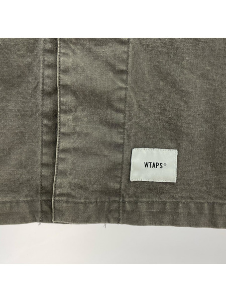 WTAPS ジャケット SCOUT LS SHIRT グレー (01)