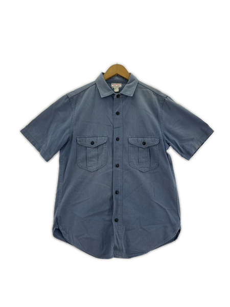 FREEWHEELERS 半袖シャツ ヘリンボーン ワークシャツ