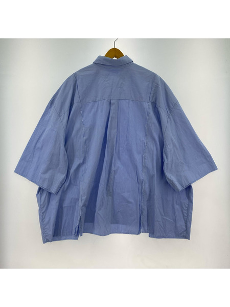 CAMIEL FORTGENS 半袖シャツ 再構築 ストライプ M