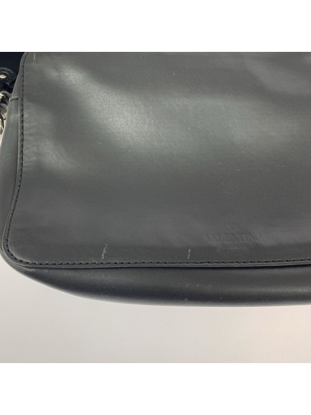VALENTINO GARAVANI ショルダーバッグ VNTN レザーショルダーバッグ BLK