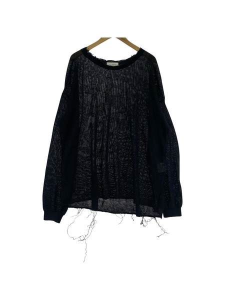 TAAKK 23SS セミシアーニット ブラック 4