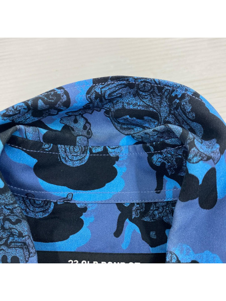 STELLA McCARTNEY 半袖シャツ 総柄 M ブルー