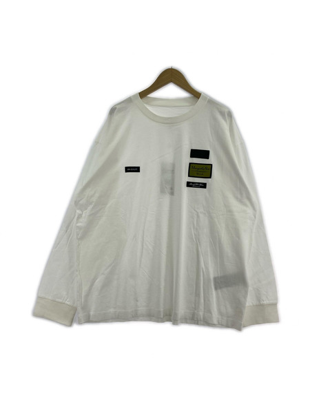 MM6 26SS Label Patch L/S T-shirt XL ホワイト