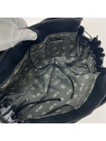 Anna Sui ハンドバッグ レザーバック 黒[値下]