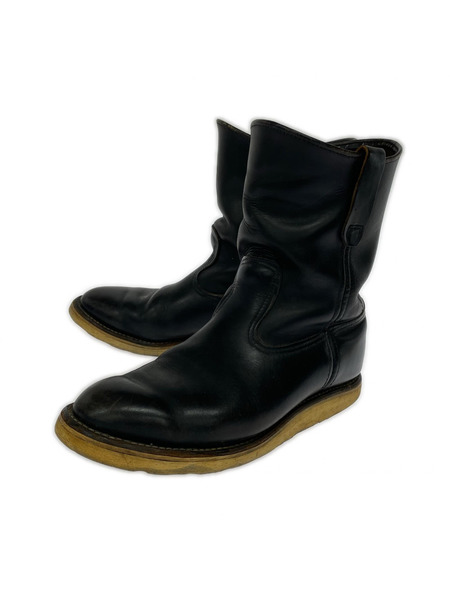 RED WING ブーツ 90s/USA製/羽刺繍タグ/ペコスブーツ BLK