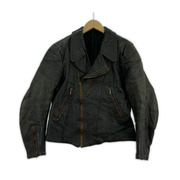 OLD・VINTAGE レザージャケット 60s頃 ビンテージ レザー ダブルライダース ブラック