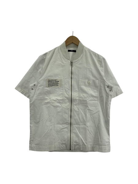 DIESEL MA-1タイプ S/S シャツ(M) ホワイト[値下]