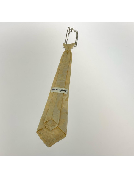 ソノ他 KISHIDAMIKI チェーン ネクタイ ベージュ